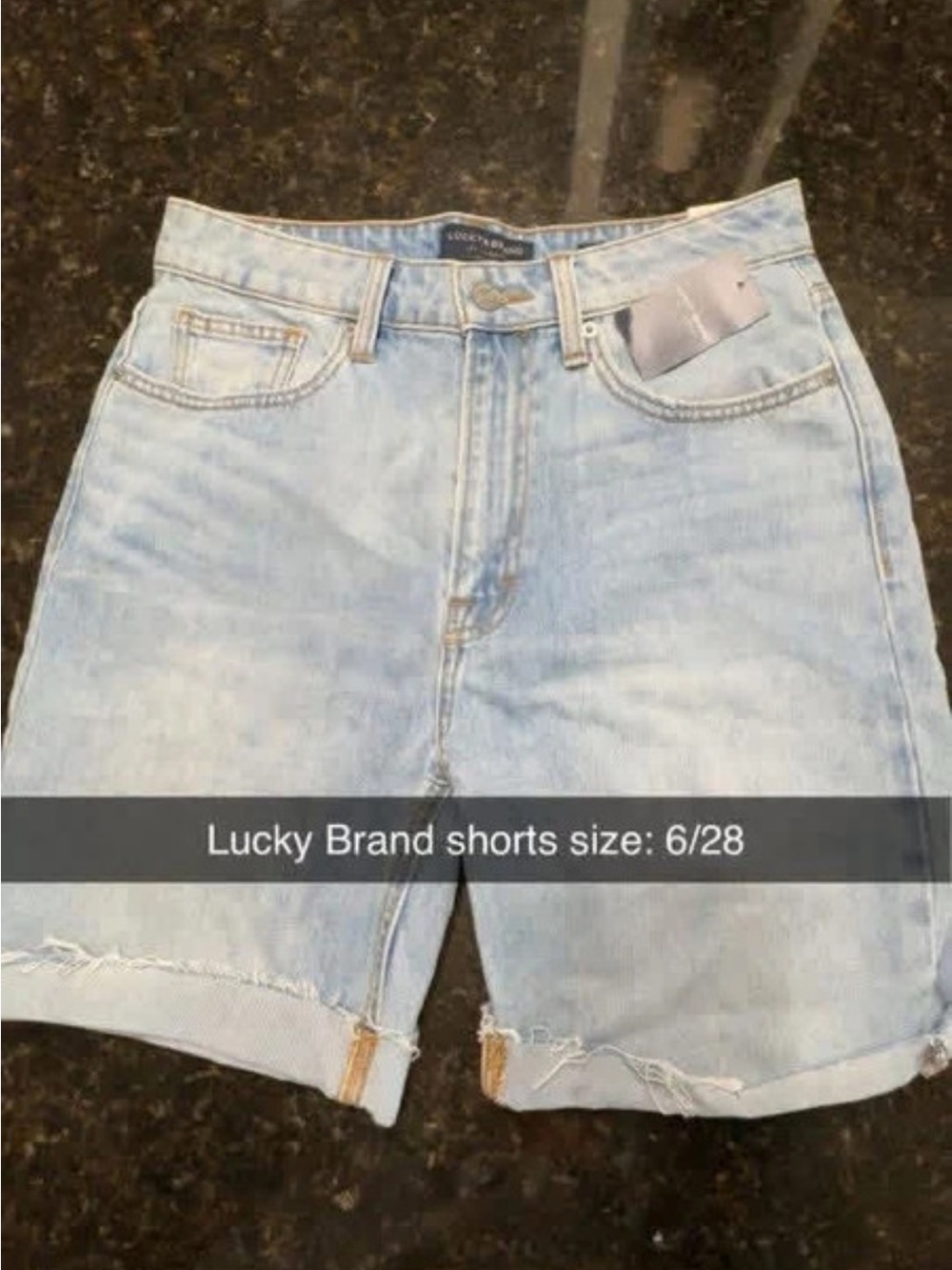 Lucky Brand Light Wash Denim Jean Shorts